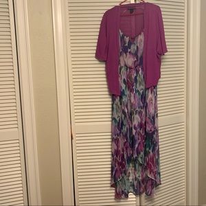 Lane Bryant Dress & Shrug, 22/24